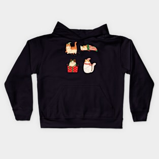 Cute Christmas Cats Kids Hoodie